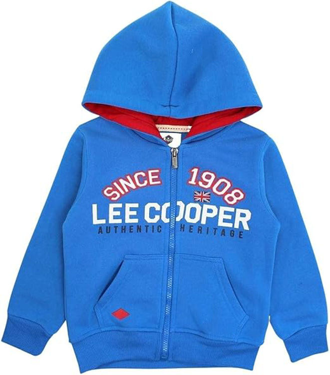 Picture of GLC70418 BOYS LEE COOPER THERMAL FLEECY HOODY ZIP UP JACKET